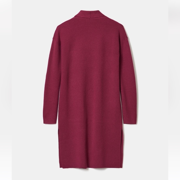 Dressy Long Open Cardi With Pockets - Picture 2 of 5